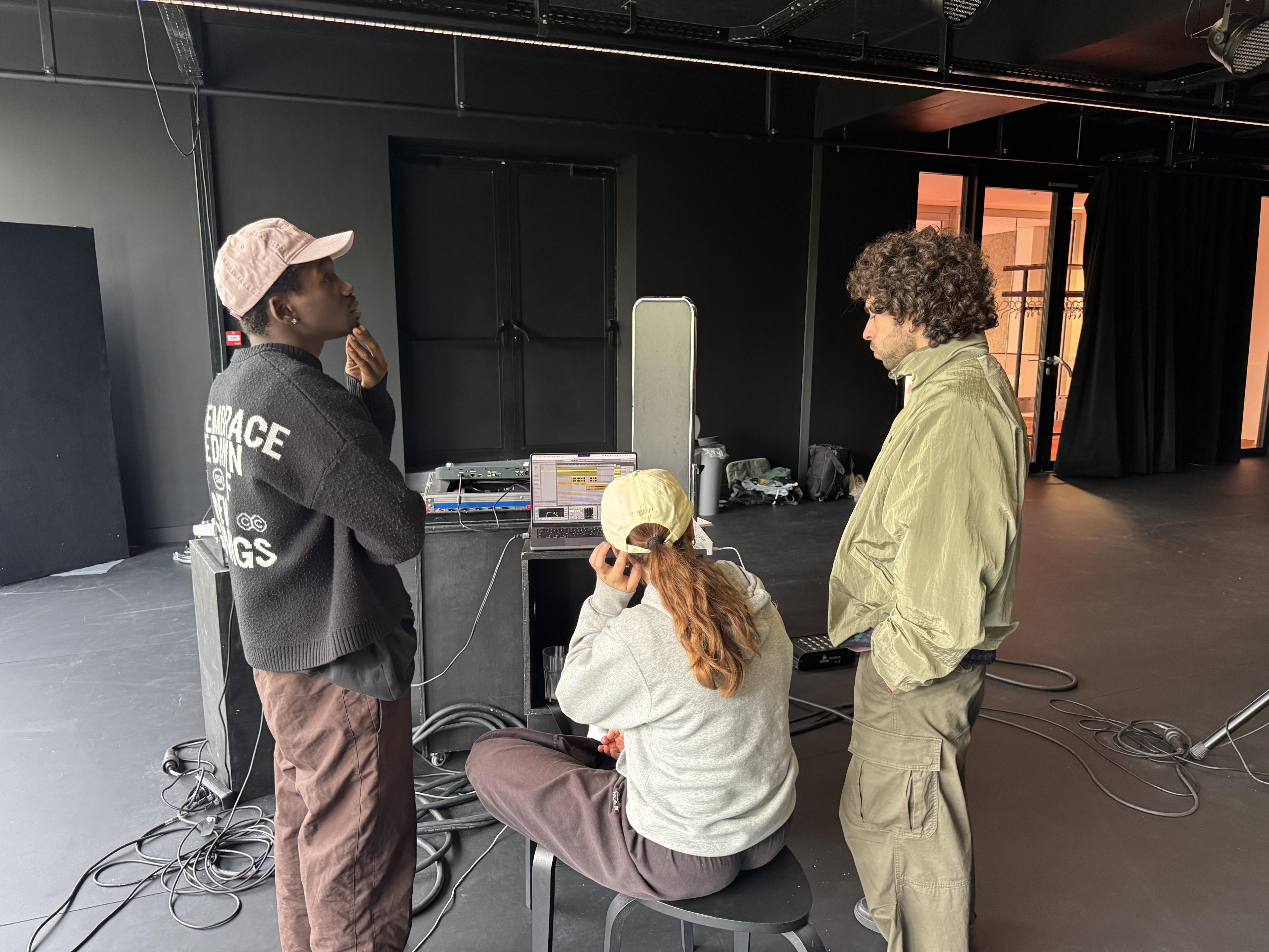 Katya and Finn in searching in vain