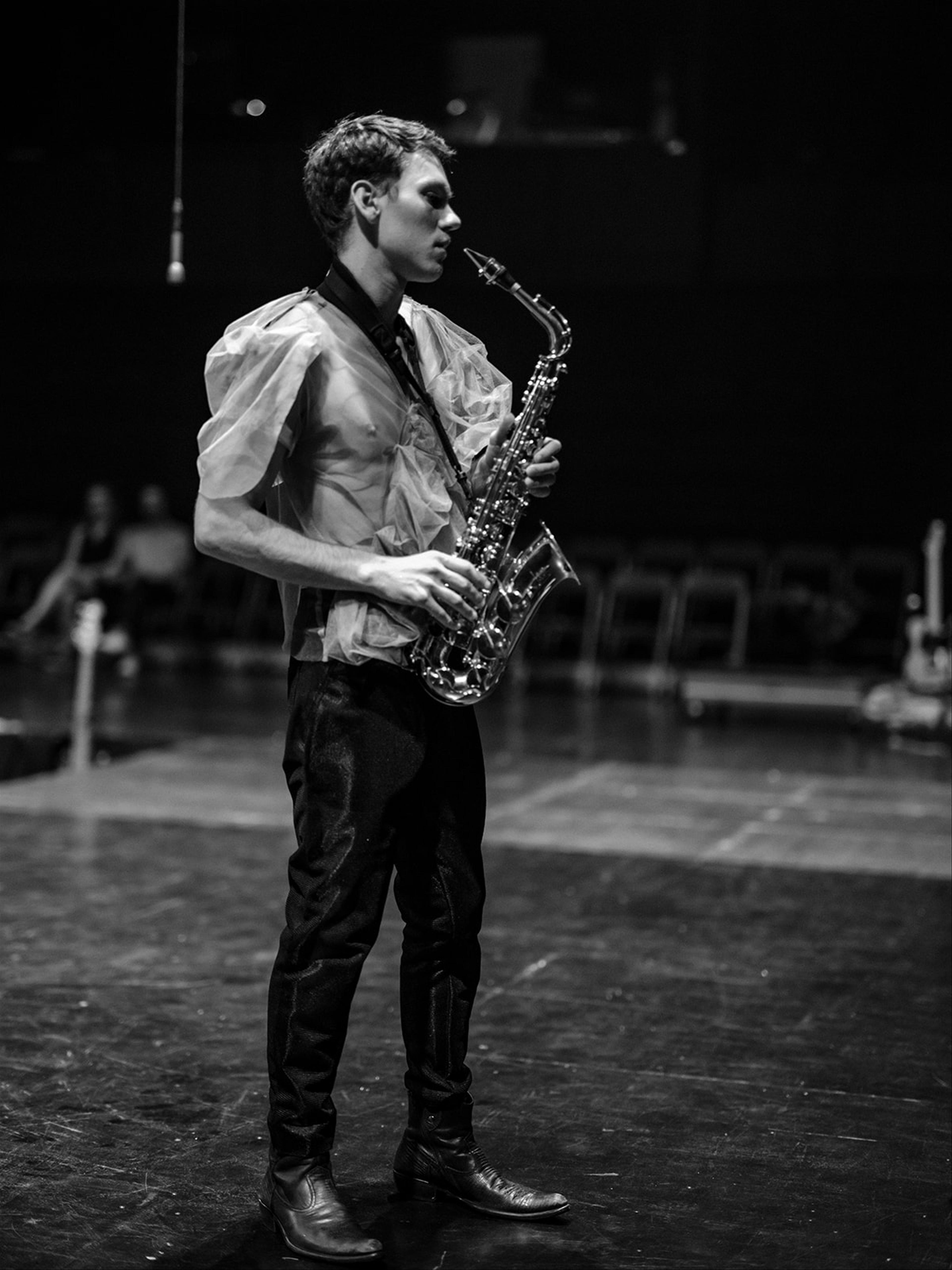 Dima with the saxophone